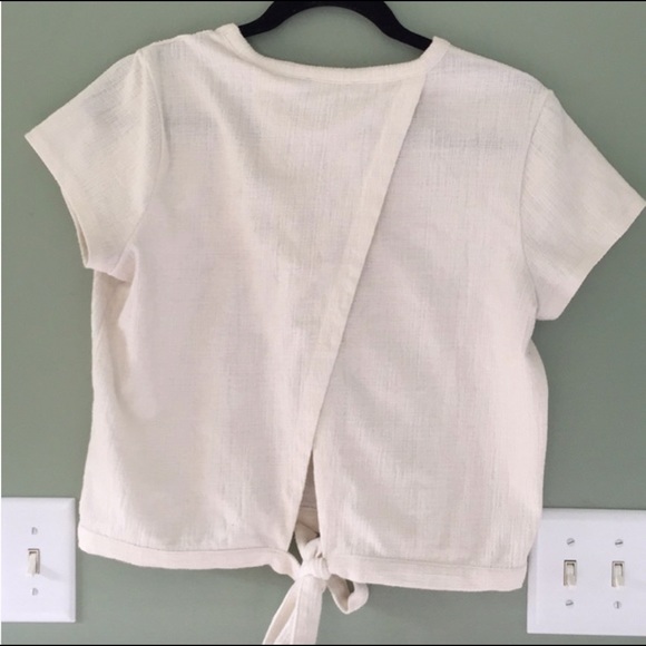 Madewell tie back crop tee - Picture 2 of 2
